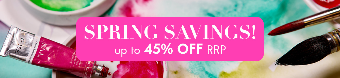 Spring savings up to 45% off RRP